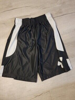 Under Armour Kids' Black/White Athletic Shorts